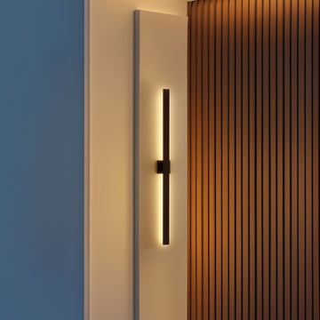 Vara 49.5" Modern Minimalist Indoor/Outdoor Metal 350-Degree Rotate Dimmable Integrated Linear LED Wall Sconce - JONATHAN Y